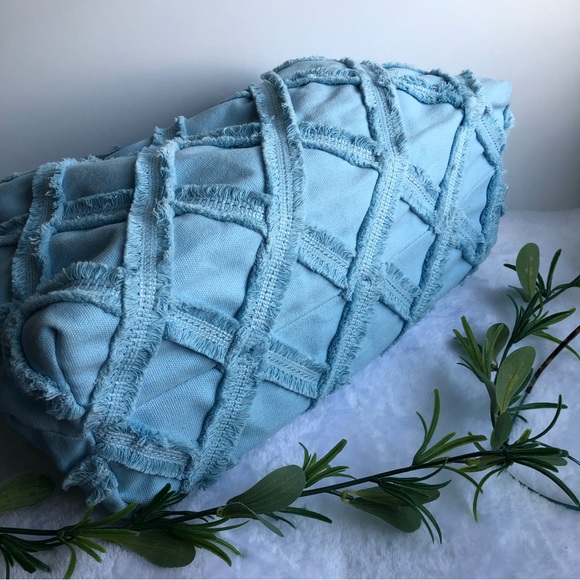 Urban Expressions Barbuda Cotton Hobo Shoulder Bag, Sky Blue, NWT - Picture 6 of 10